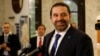 Lebanon's Prime Minister-designate Saad Hariri, at the presidential palace in Baabda, Lebanon, May 24, 2018. 