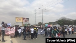 Manifestação contra desemprego em Luanda, 26 de setembro de 2020