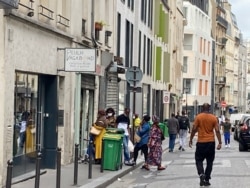 Some people fear Goutte d'Or in Paris will gentrify, pushing out the local population. (Lisa Bryant/VOA)