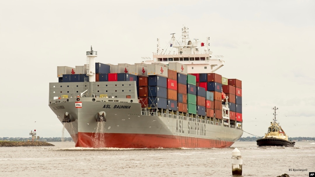 FILE - This photo shows the Hong Kong-flagged container ship ASL Bauhinia off Melbourne, Australia, Nov. 13, 2022.