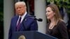 U.S President Donald Trump announces his nominee of Judge Amy Coney Barrett to fill the Supreme Court seat left vacant by the death of Ruth Bader Ginsburg, at the White House in Washington, Sept. 26, 2020.