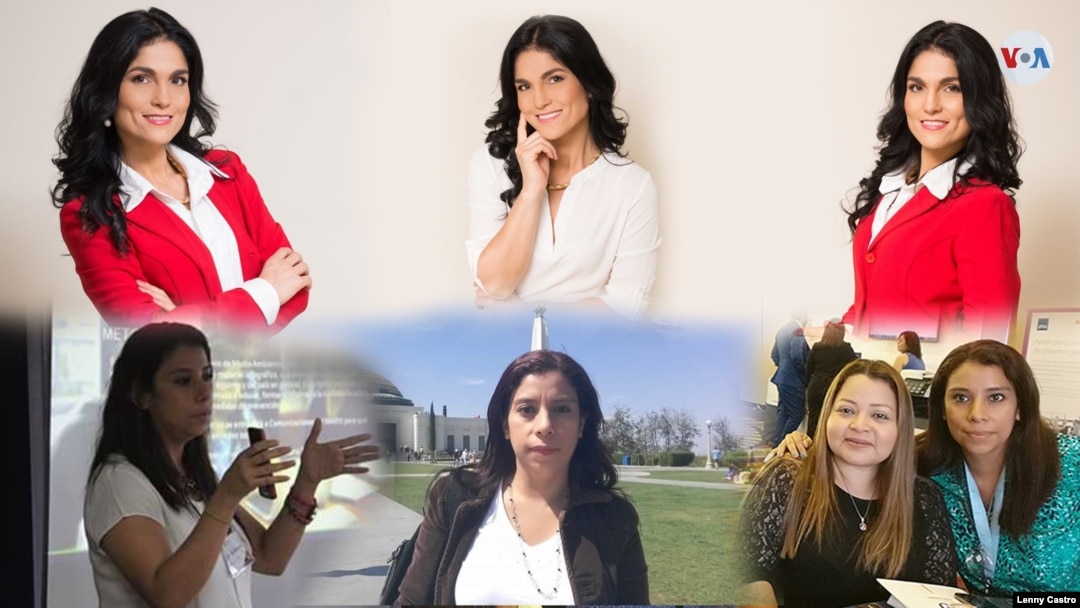 Collage de fotos de Liset Orellana y Wendy Mata. 