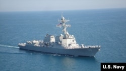 미 해군 전함 USS 포레스트 셔먼(Forrest Sherman)호. (자료사진)
