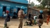 FILE - Peacekeepers serving in the United Nations Organization Stabilization Mission in the Democratic Republic of the Congo (MONUSCO) patrol the streets of Uvira, South Kivu, in the Democratic Republic of Congo, Sept. 30, 2017.