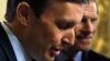 FILE - U.S. Senator Chris Murphy (D-CT) (C) and Senator Richard Blumenthal (D-CT) speak to reporters.