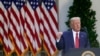 U.S. President Donald Trump speaks during a news conference in the Rose Garden of the White House, July 14, 2020, in Washington. 