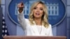 La portavoz de la Casa Blanca, Kayleigh McEnany, se dirige a los periodistas durante una rueda de prensa, el miércoles 6 de mayo de 2020..