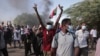 Sudanese protest against the military takeover, which upended the country’s fragile transition to democracy, in Khartoum, Nov. 21, 2021.