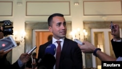 FILE - Italian Deputy PM Luigi Di Maio.