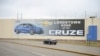 A car passes by the General Motors Lordstown Complex, assembly plant in Warren, Ohio, Nov. 26, 2018. 