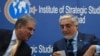 Chairman of the High Council for National Reconciliation of Afghanistan Abdullah Abdullah (R) and Pakistan's Foreign Minister Shah Mahmood Qureshi chat at an event at the Institute of Strategic Studies, in Islamabad, Pakistan, Sept. 29, 2020. 