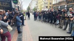 26 Ekim 2022 - Gazetecilere yönelik operasyon Diyarbakır'da protesto edildi