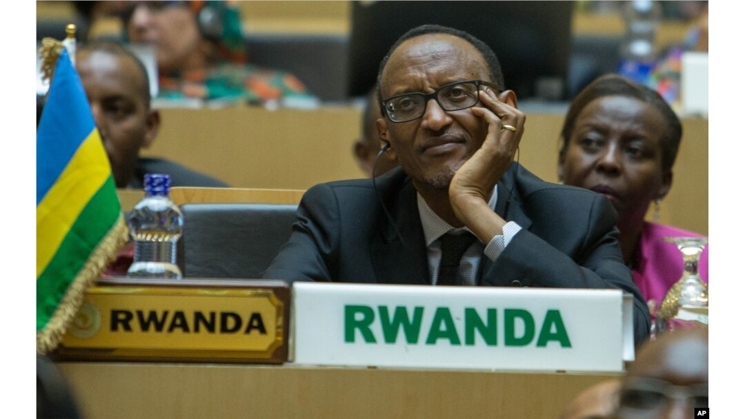 FILE - Rwanda president Paul Kagame attends the opening ceremony of the 26 ordinary of the African Summit in Ethiopian capital Addis Ababa.