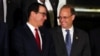U.S. Secretary of the Treasury Steven Mnuchin talks to Financial Action Task Force President Marshall Billingslea at the G-20 Meeting of Finance Ministers in Buenos Aires, July 21, 2018. 