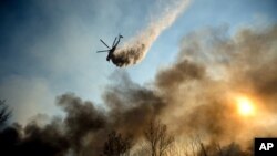 California Firefighters Battle Intense Wildfire