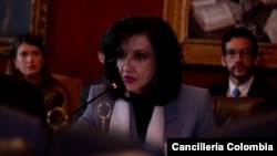 Ministra de Relaciones Exteriores de Colombia, Claudia Blum. [Foto: Cortesía de la Cancillería de Colombia]