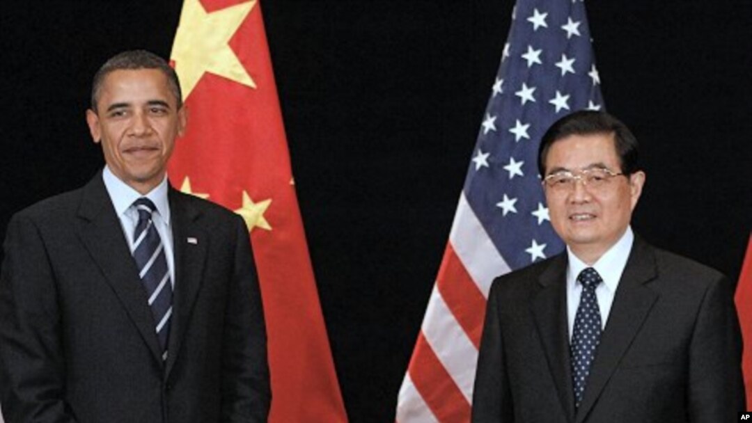 U.S. President Barack Obama and China's President Hu Jintao (File Photo).