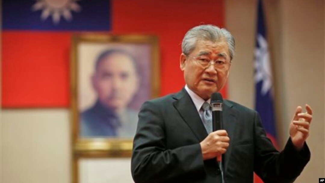 Taiwan's Premier Mao Chi-kuo speaks to the foreign media about Taiwan's interest in joining the Asian Infrastructure Investment Bank (AIIB) in Taipei, Taiwan.