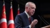 FILE - Turkish President Recep Tayyip Erdogan speaks after a Cabinet meeting, in Ankara, Turkey, Oct. 11, 2021.