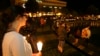 Students and supporters take part in a candlelight vigil at the University of Central Florida, Sept. 3, 2014, in Orlando, Florida, to honor Steven Sotloff, an American journalist beheaded by Islamic State militants. 