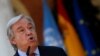 FILE - U.N. Secretary-General Antonio Guterres speaks at a news conference during a visit to Madrid, Spain, July 2, 2021. 