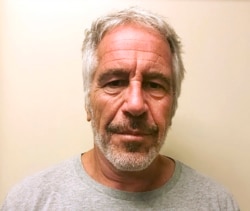 FILE - Jeffrey Epstein is seen in this March 28, 2017, photo provided by the New York State Sex Offender Registry.