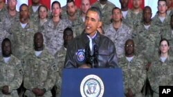 El presidente Obama en su reciente visita a Afganistán, en víspera del Memorial Day.