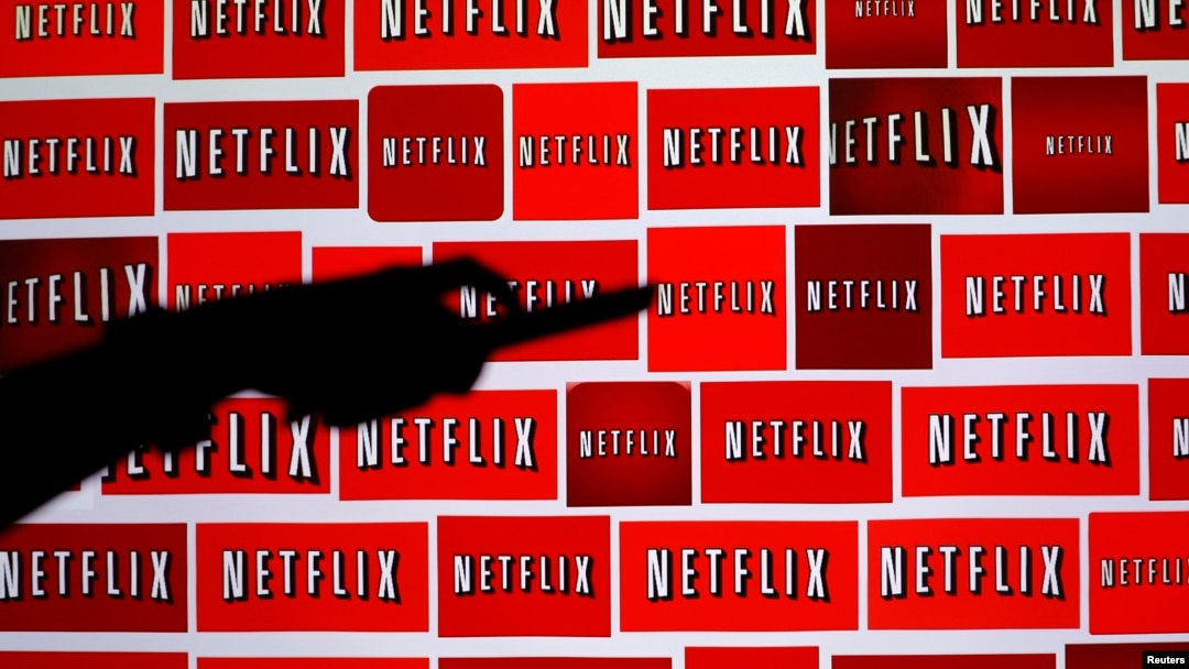 FILE - The Netflix logo is shown in this illustration photograph in Encinitas, California, Oct. 14, 2014.