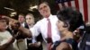 Republican presidential candidate, former Massachusetts Gov. Mitt Romney, greets supporters after speaking at a campaign event at the Somers Furniture warehouse in Las Vegas, Nevada, May 29, 2012. 