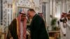 U.S. Secretary of State Mike Pompeo greets Saudi Arabia's King at Al-Salam Palace in Jeddah, June 24, 2019.