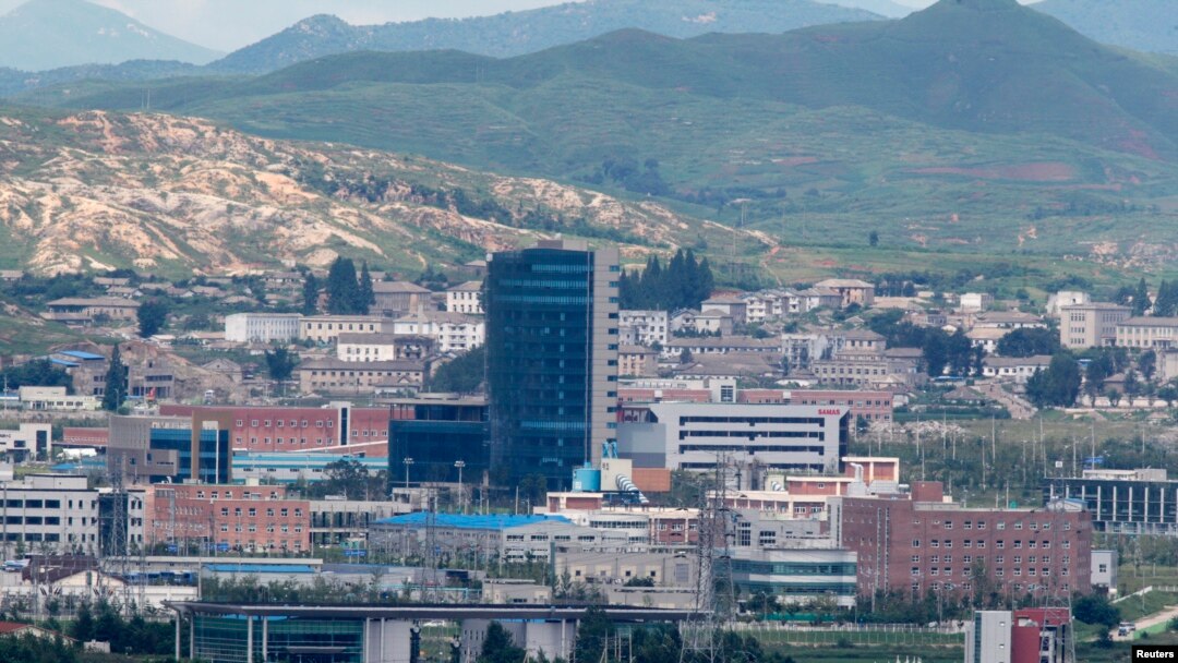 한국 경기도 파주시 판문점 인근에서 바라본 개성공단. (자료사진)