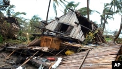 Barnar da guguwar ta yi a Madagascar