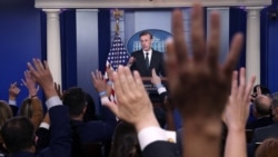 Konseye Sekirite Nasyonal Mezon Blanch la, Jake Sullivan reponn kestyon la pres pandan konferans pou lapres Mezon Blanch la, 17 Out 2021.