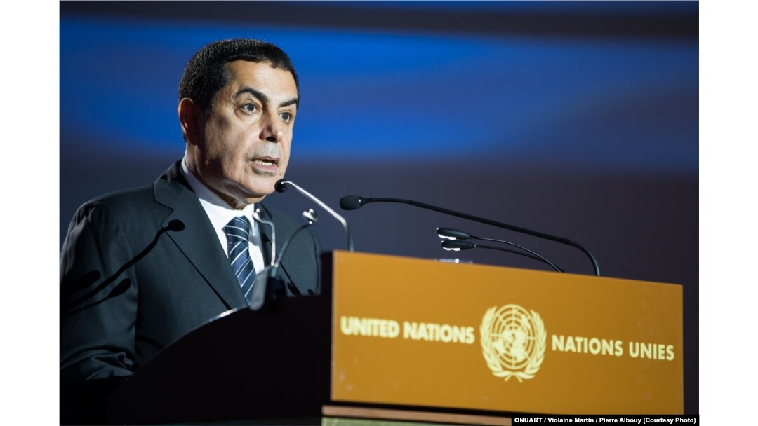 Nassir Abdulaziz Al-Nasser, United Nations High Representative for the Alliance of Civilizations, before the Mediterranean Concert at the Chamber of the Alliance of Civilizations & Human Rights, Palais des Nations, U.N., Geneva, Switzerland, July 9, 2016.