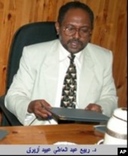 Dr. Rabie Abdelati Obeid is prominent member of Sudan's dominant National Congress Party (NCP)