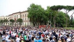 Albania Theater Protest