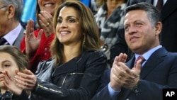 Jordan's King Abdullah and Queen Rania (file photo)