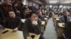 South Korean owners who run factories in the Kaesong Industrial Complex, attend an emergency meeting held by the council of South Korean companies operating in the industrial park, in Seoul, South Korea, Friday, Feb. 12, 2016.