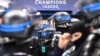 FILE - Riot police stand inside the stadium prior to a Champions League match in Paris on Dec. 11, 2019. Security will be "considerably reinforced" at the April 10, 2024, Champions League match after an Islamic State threat, the French interior minister said.