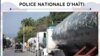 Livrezon petwol nan peyi d'Ayiti avek akonpayman Polis Nasyonal Ayisyen an, PNH, 27 Oct. 2021. (Foto: @PNH_Officiel Twitter) 