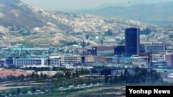 지난 5월 경기도 파주 전망대에서 바라본 개성공단.
