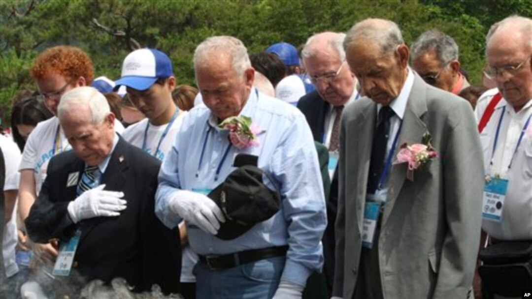 지난 2013년 6월 서울에서 열린 한국전 발발 63주년 기념행사에 참석한 한국전 참전 미군 장병들. (자료사진)