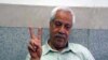 Hashem Khastar, an Iranian teachers union leader based in Mashhad, makes a victory gesture in this undated photo. His wife told VOA that security personnel detained him near Mashhad on Oct. 23, 2018, and sent him to a hospital for a purported mental illness.