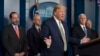President Donald Trump speaks during a press briefing with the coronavirus task force, at the White House, March 17, 2020