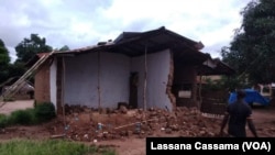 Casa destruida pela chuva, Bissau