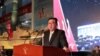 朝鲜朝中社2021年10月12日公布领导人金正恩在国防力量展上发表讲话