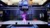 FILE - A 3-D desktop printer is seen on display at the International Consumer Electronics Show in Las Vegas, Nevada.
