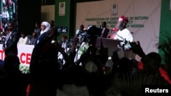 The Independent National Electoral Commission declares Bola Tinubu winner of Nigeria's 2023 presidential elections in Abuja