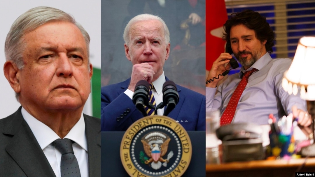 La Casa Blanca revela detalles de las conversaciones del presidente Joe Biden con sus homólogos de México y Canadá, el viernes 23 de enero de 2021. 