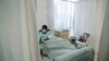 A patient being treated at a makeshift hospital run by charity organisation The Gift of the Givers, during the coronavirus disease (COVID-19) outbreak in Johannesburg, South Africa, July 10, 2021.